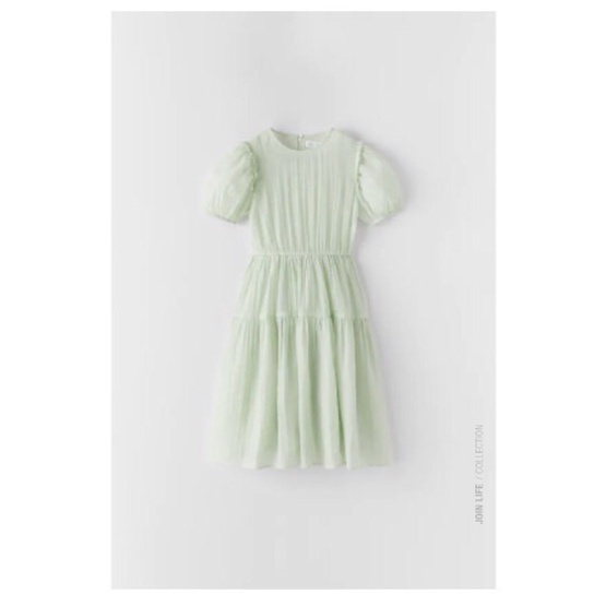 Váy Zara FLOWING MIDI DRESS
