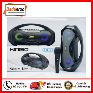 Loa bluetooth karaoke kimiso km - s2 + tặng kèm míc hát - chất lượng âm thanh cực đỉnh