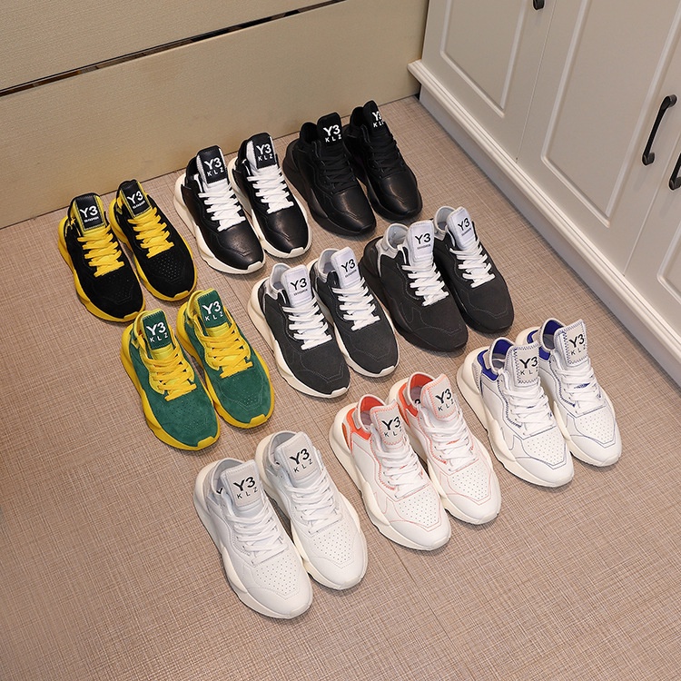 Giày Thể Thao Da Thật Đế Dày Thoáng Khí Phong Cách Samurai Y3 Cho Nam