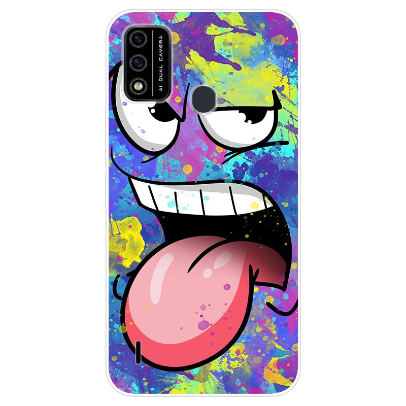 Ốp Điện Thoại TPU Silicon Mềm Họa Tiết Hoạt Hình Cho Itel A48 itelA48