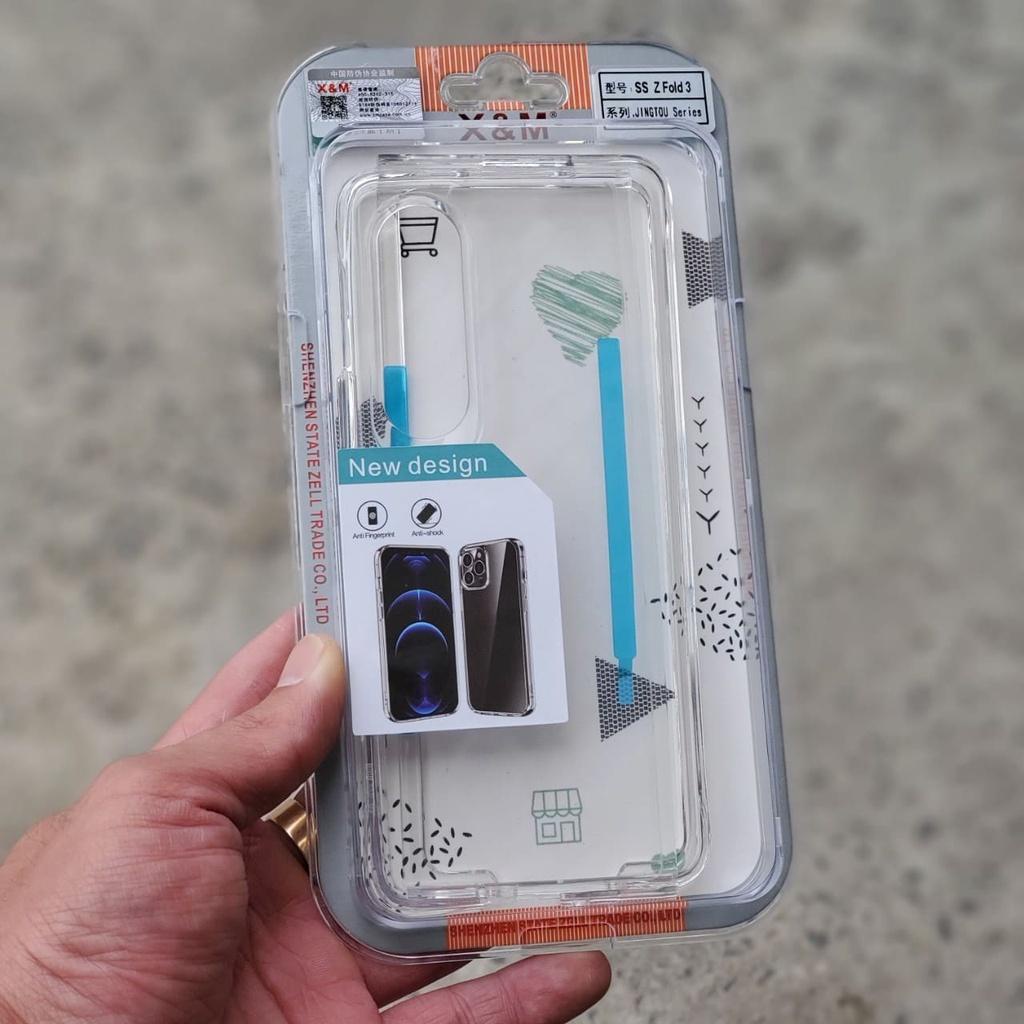Ốp Lưng Cứng Trong Suốt Cho Samsung Galaxy Z Fold 3 - 5G, Z Fold 4 - 5G. Ốp 2 Mặt Trước Sau, Filo Shop