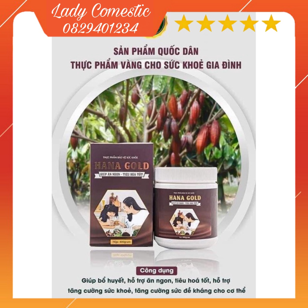 SỮA DINH DƯỠNG TĂNG CÂN HANA GOLD HÀNG CHÍNH HÃNG CÓ BẢO HÀNH