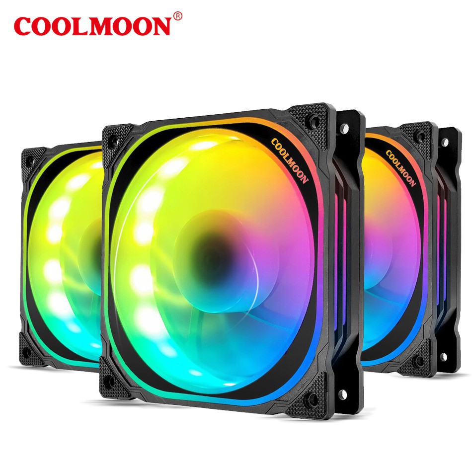 Fan - Quạt Tản Nhiệt - Fan Led RGB Coolmoon X Led RGB - Đồng Bộ Hub Coolmoon, nâng hiệu năng cho PC