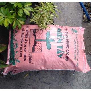 Đất sạch dinh dưỡng cao cấp Miền Tây - 20dm3/8kg