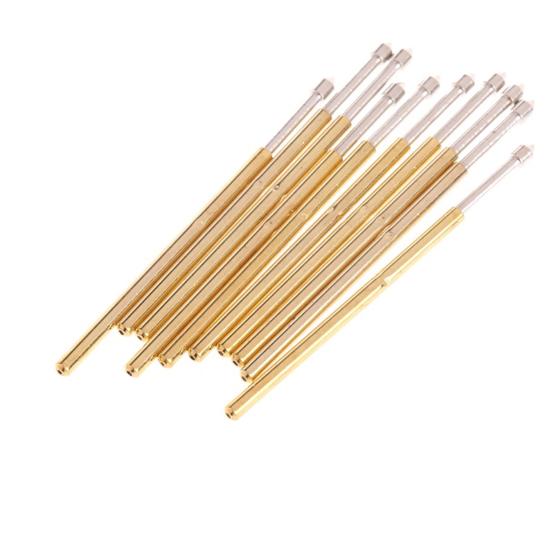 SEL♥100 Pcs Spring Test Probe Pogo Pin P100-E2 Dia 1.36mm Length 33.3mm