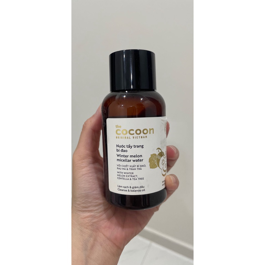 Nước tẩy trang bí đao Cocoon tẩy sạch makeup & giảm dầu 140ml - 500ml / Bovie