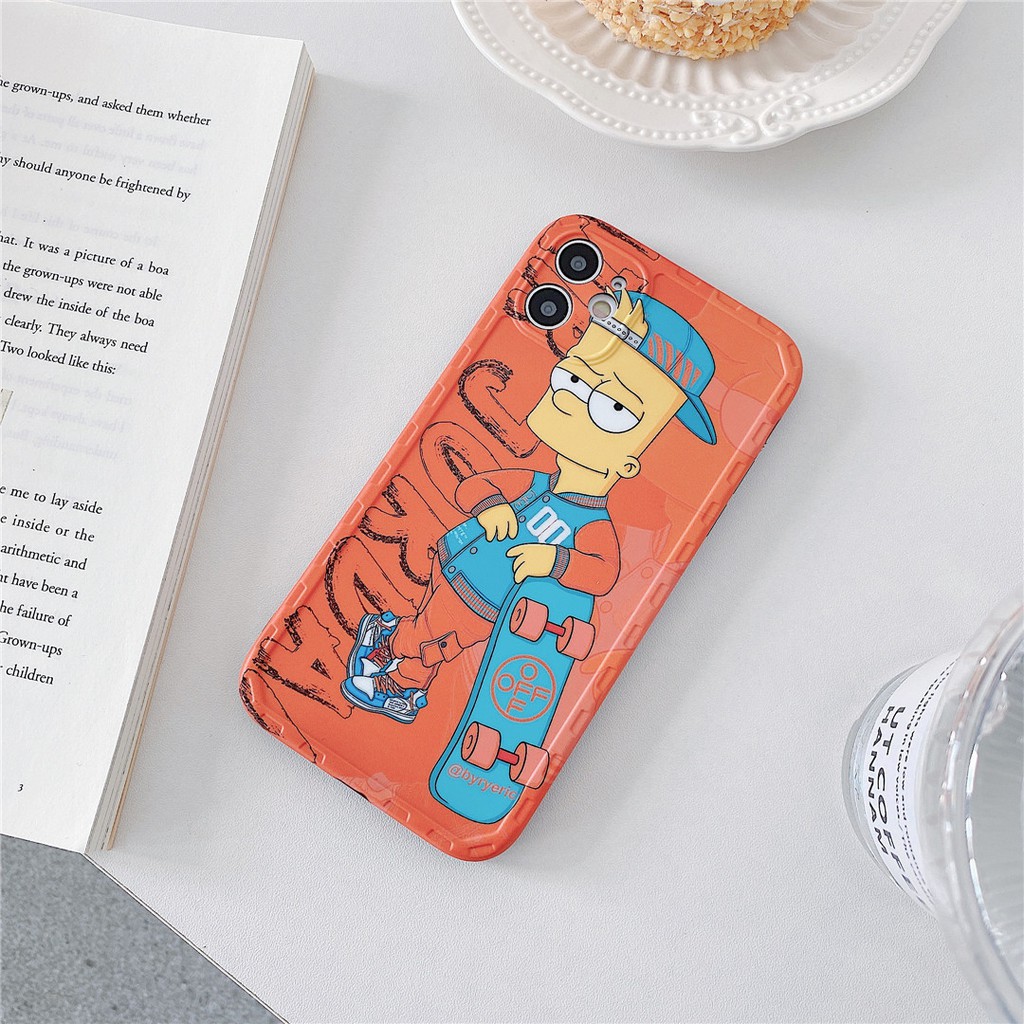 Ốp điện thoại nhựa mềm in hình hoạt hình simpson dễ thương cho IPhone13 12 mini 11 PRO MAX 7/8plus SE2020 X/XS XR XSMAX | BigBuy360 - bigbuy360.vn