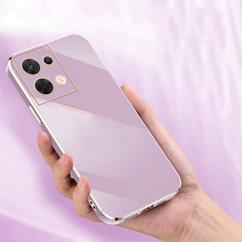 Ốp Điện Thoại Silicon Dẻo Tráng Gương Sang Trọng Cho OPPO Reno 8 7 Pro 8 7 Lite 8 8Z 7Z