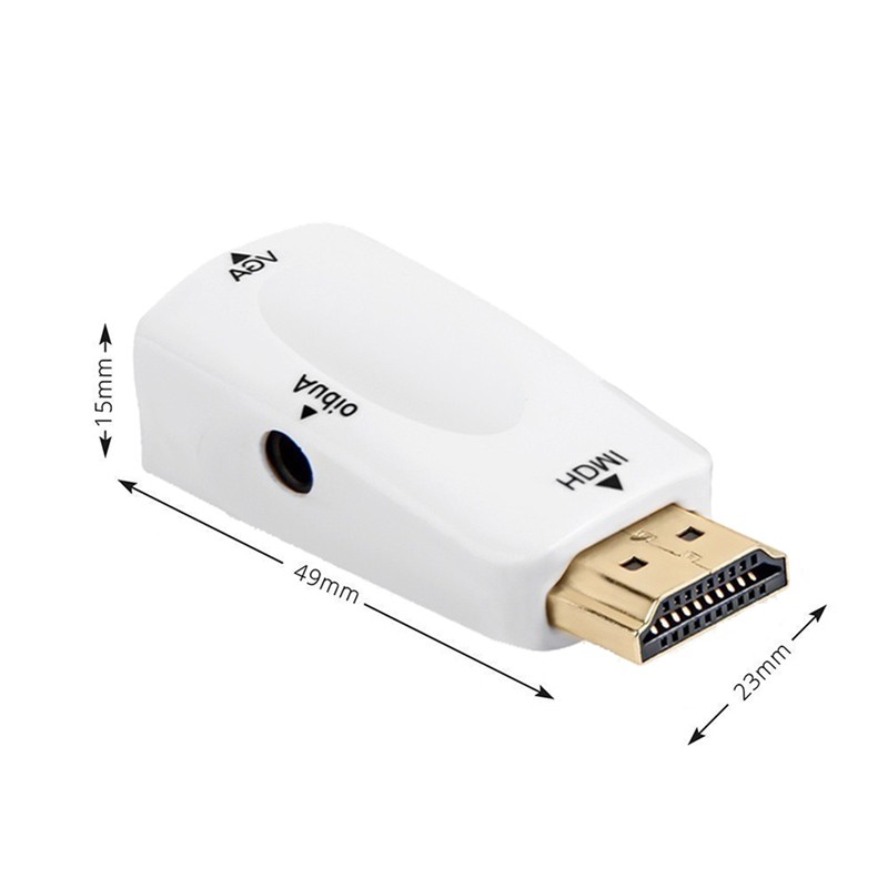 1080P HDMI Male to VGA Female Adapter Video Converter with Audio Outp | BigBuy360 - bigbuy360.vn