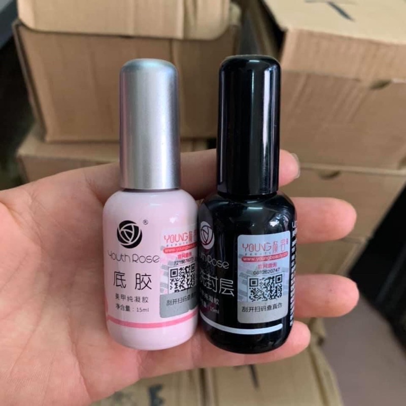 Base top hoa hồng,sơn liên kết móng 15ml