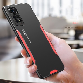 Ốp Điện Thoại Kim Loại Cứng Hai Màu Chống Sốc Chống Rơi Cho Xiaomi Redmi Note 11 Pro 4G 5G