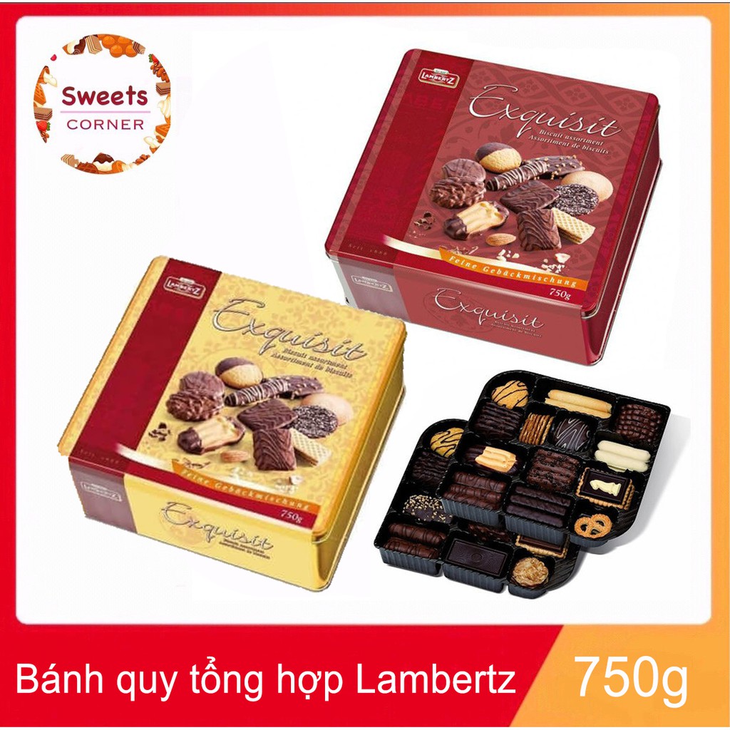 Bánh quy tổng hợp Lambertz Exquisit 750g