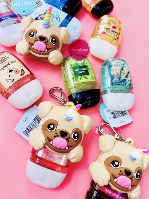 (Có sẵn) Móc khoá để gel rửa tay khô Bath and Body Works