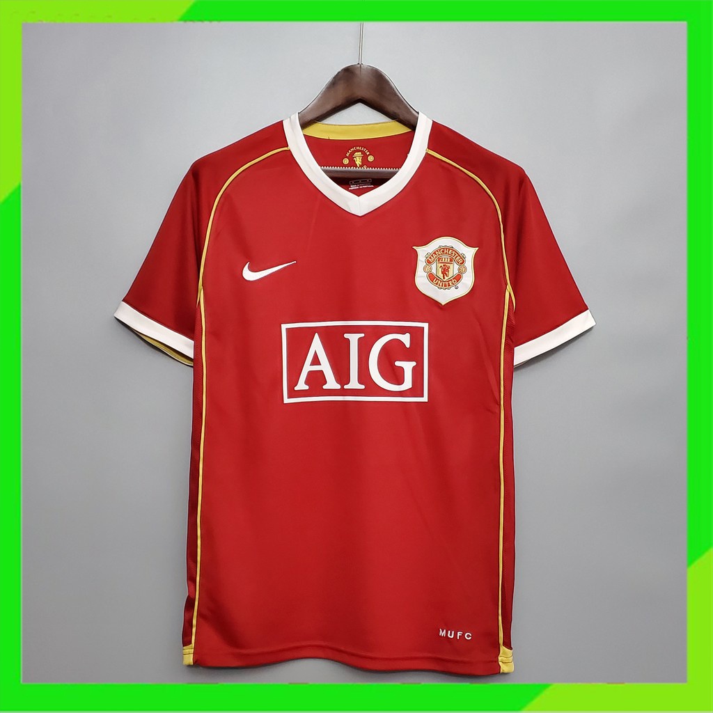 Áo Bóng Đá Đội Nhà MU 06-07 Kiểu Retro Cá Tính