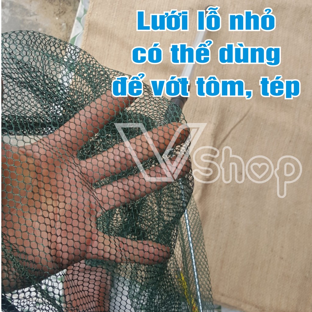 Vợt bắt cá, xếp gọn. dụng cụ câu cá.