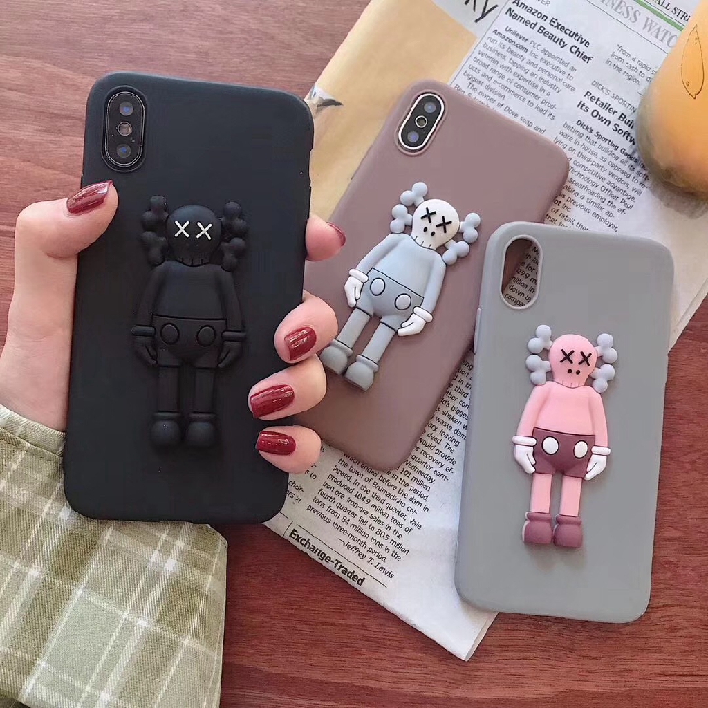Ốp lưng TPU mềm mại cho iPhone 5 5s SE 6 6s 7 8 Plus X XR Xs Max hoạ tiết 3D