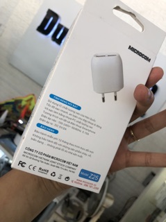 Củ Sạc Nhanh 3A 2 cổng Usb Microcom(BH 12 tháng)