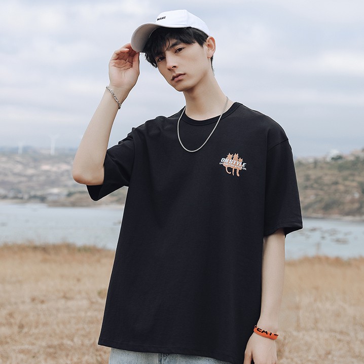 Áo Thun Unisex CTN111 Form Rộng Tay lỡ Unisex Basic chất cotton 100% Nam Nữ ON STYLE phong cách Hàn Quốc Haley