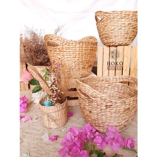 Chum, sọt lục bình tròn 3 size - HOKO