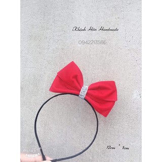 Cài tóc nơ đỏ size 12cm * 7cm cho bé gái ( ảnh thật )