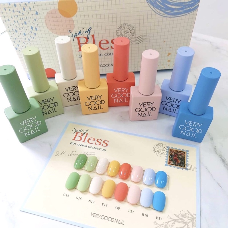 Sơn very good nail chính hãng hàn quốc set bless 2021