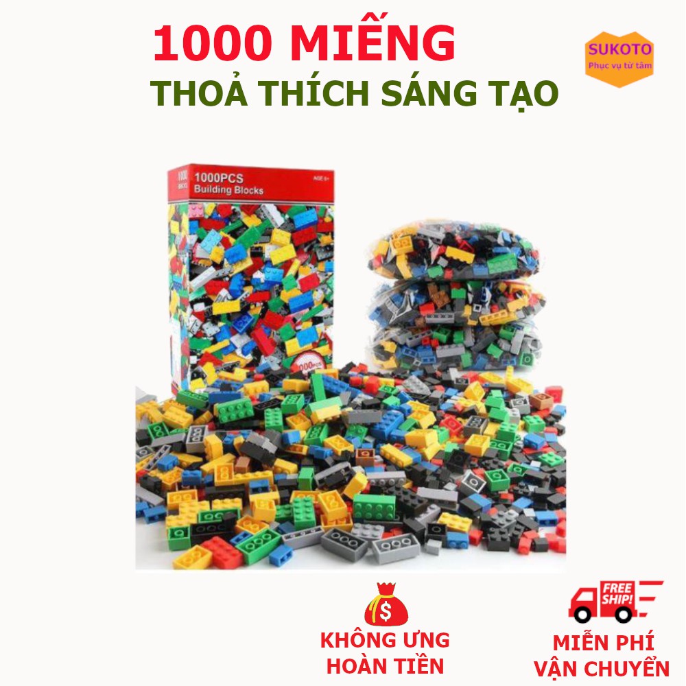 Xếp Hình Minecraft Lego 1000 Chi Tiết (Hộp Đỏ) Giúp Con Thông Minh Và Sáng Tạo Hơn