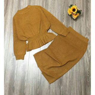 Set áo váy len cao cấp
