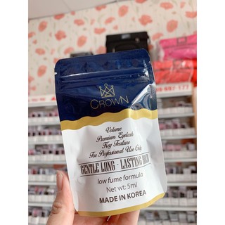 Keo nối mi CROWN khô nhanh siêu bền, dành cho thợ nối mi chuyên nghiệp, phù hợp với thợ nối mi dùng máy lạnh