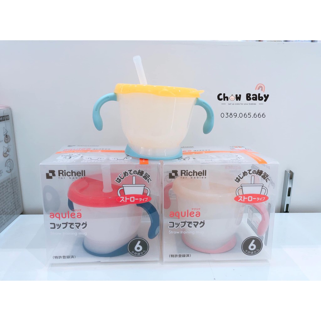 Cốc tập uống 3 giai đoạn Richell Nhật chính hãng