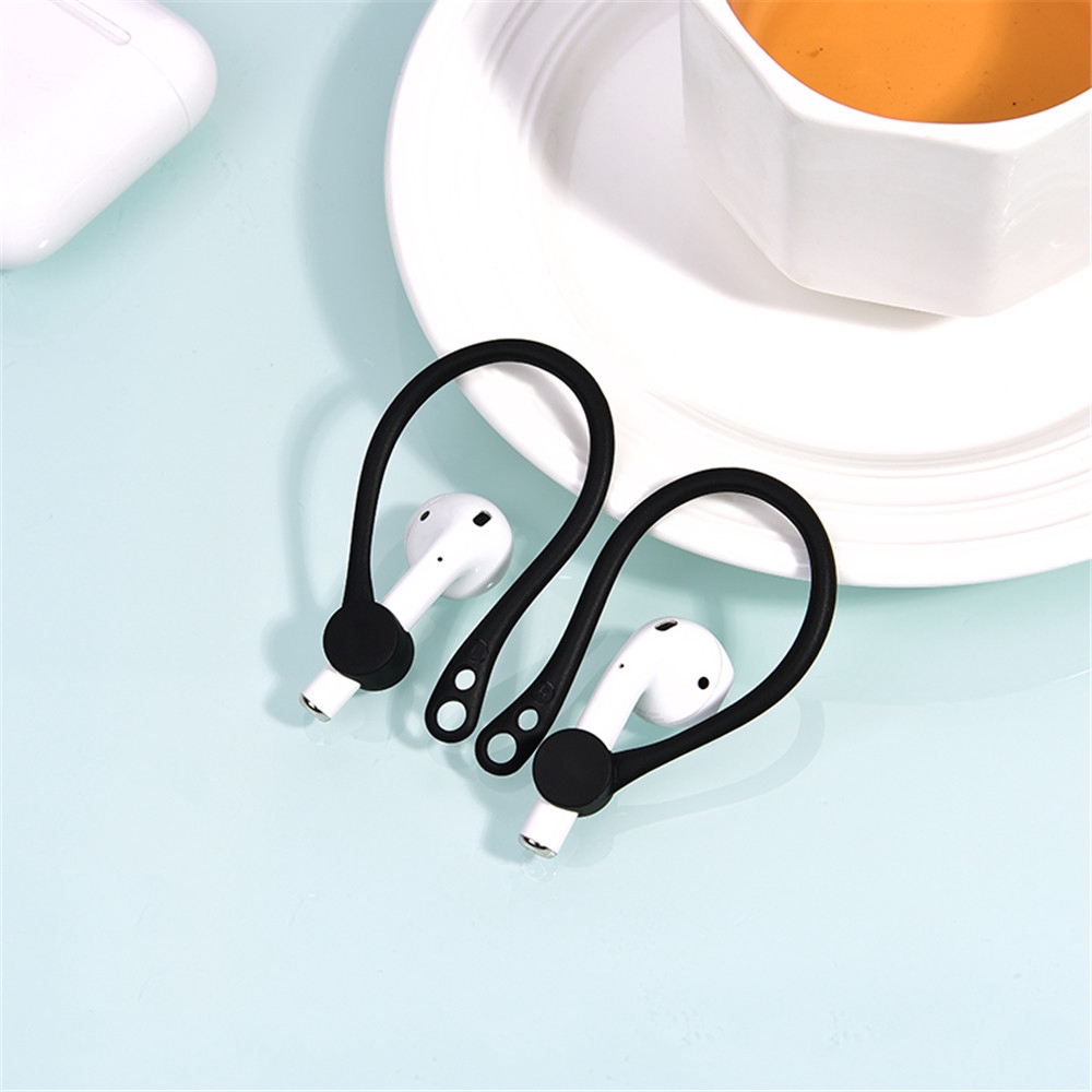 1 Cặp Móc Tai Nghe Bằng Silicone Mềm Cho Airpods