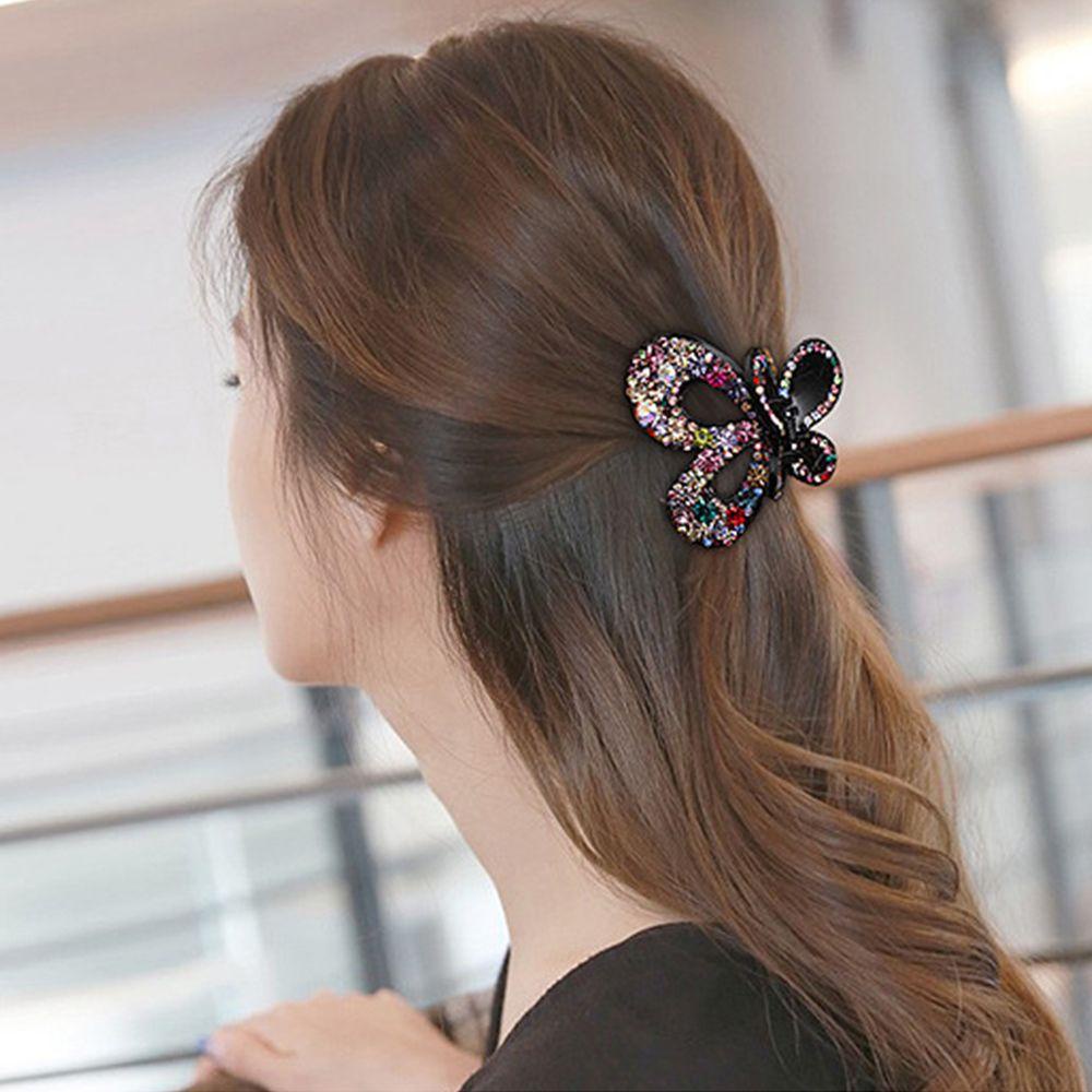 Kẹp Tóc Càng Cua Hình Bướm Lấp Lánh Thời Trang