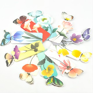 Bộ 10 cái BookMark con bướm, Giấy ghi chú Note Bookmark thiết kế hình bướm dễ thương, xinh xắn - Winz.vn