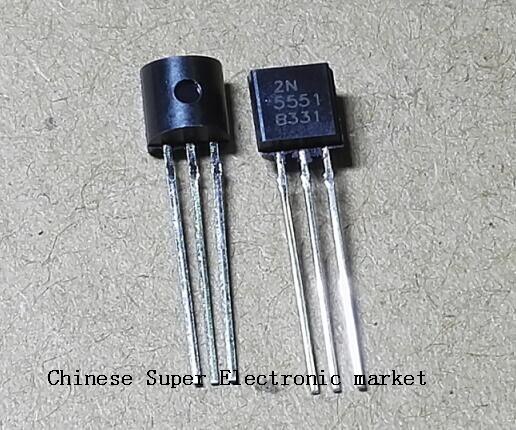 Bộ 100 phụ kiện bán dẫn lưỡng cực 2N5551 2N5401 5551 5401 TO-92