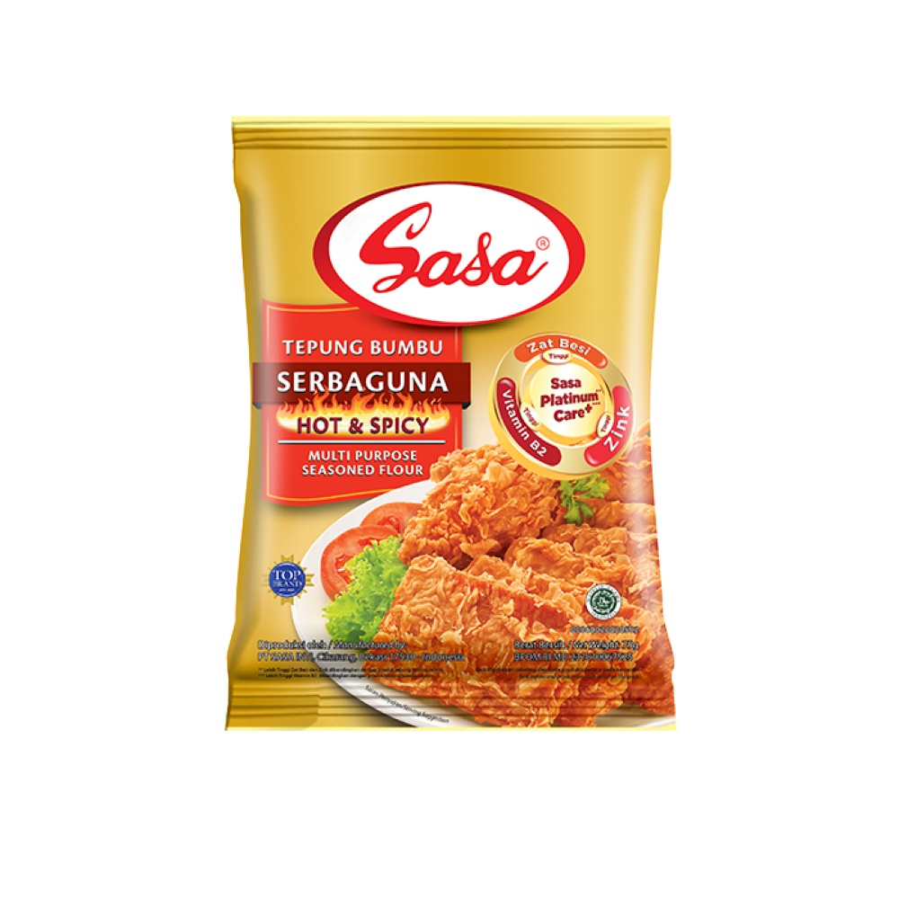 BỘT CHIÊN ĐA DỤNG VỊ CAY SASA 210G - NHẬP KHẨU INDONESIA