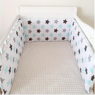 Nệm nôi ngủ quây cũi giường cho bé đệm cotton lót cũi em bé có thể tháo rời chống va đập