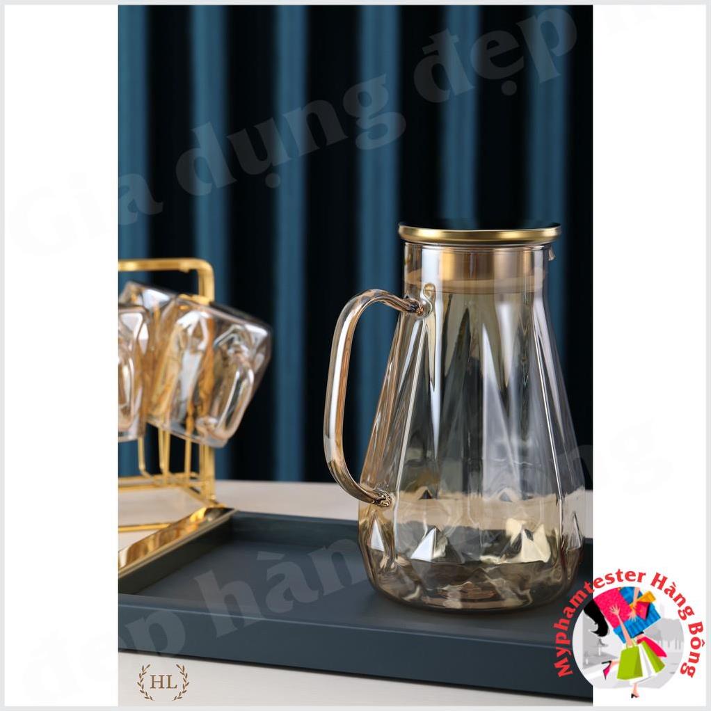 Bình cốc thuỷ tinh phong cách NORDIC Quả Trám | Bộ Bình Ly Thuỷ Tinh Chịu Nhiệt Tạo Hình Dãy Núi(Mix Lẻ)