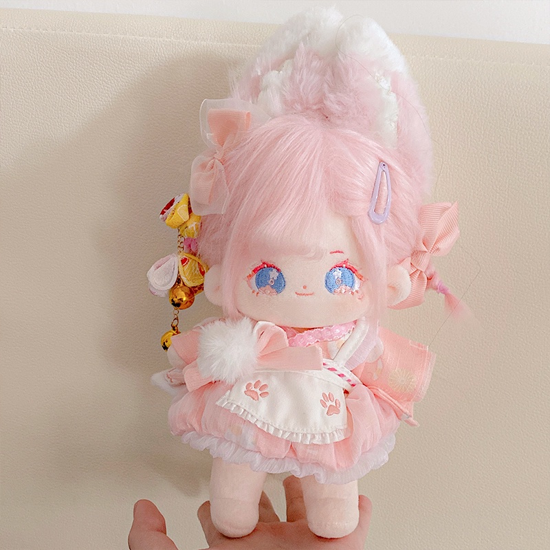 Bộ đồ Vườn Trà Đào cho bé doll 20cm