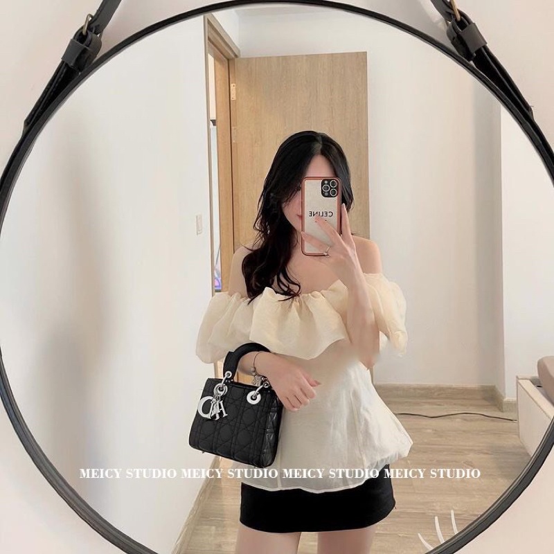 EMMA TOP - Áo bẹt vai tiểu thư sang chảnh