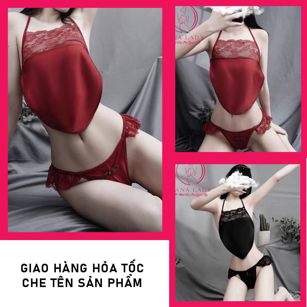 Cosplay sexy yếm lụa cổ trang quyến rũ gợi cảm kèm quần lọt khe CP257