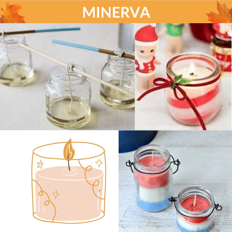 [NẾN THƠM] 2m Bấc nến 2.5mm kèm 20 đế kẹp bấc tự làm nến handmade tại nhà