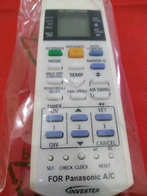 REMOTE ĐIỀU KHIỂN MÁY LẠNH ĐIỀU HOÀ PANA INVERTER NHỎ