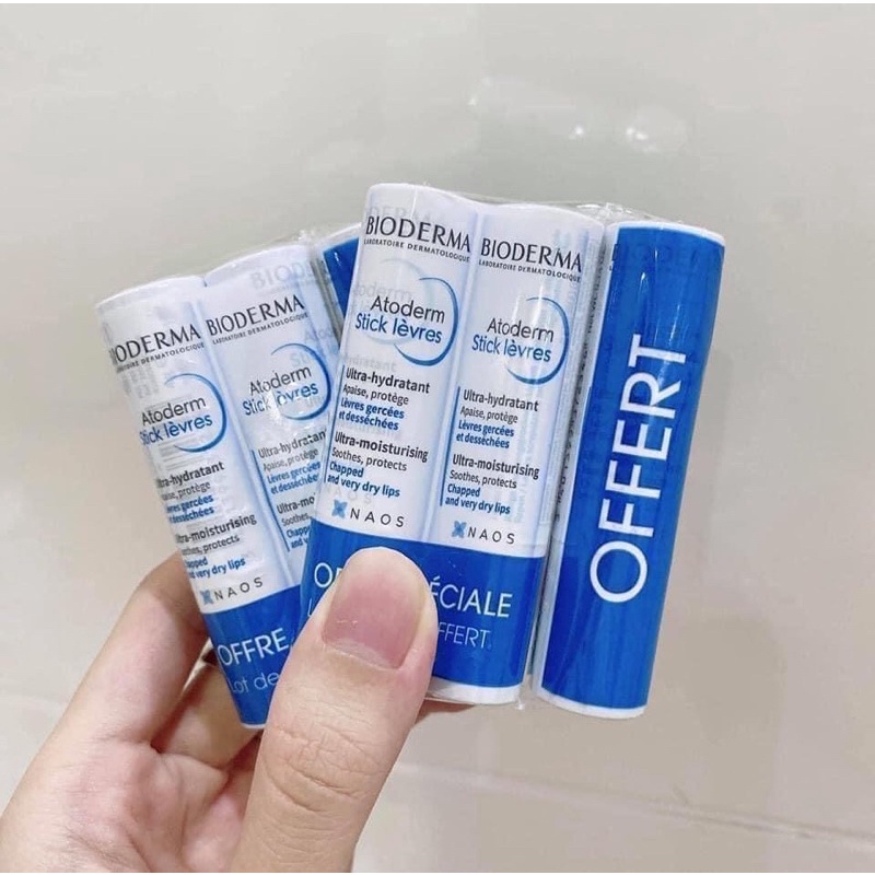 Son dưỡng môi không màu Bioderma của Pháp