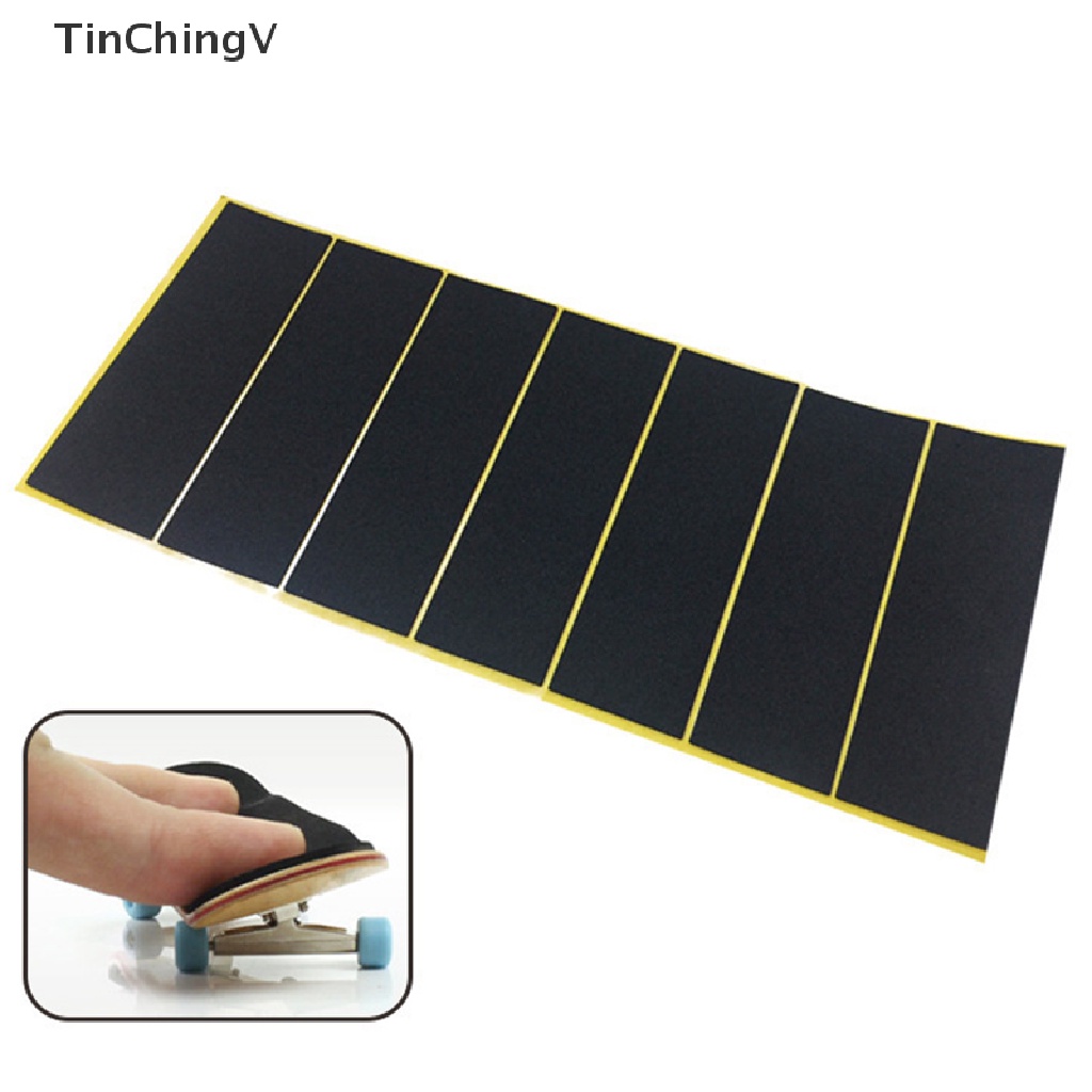 Set 10 miếng dán ván trượt ngón tay màu đen chuyên dụng
