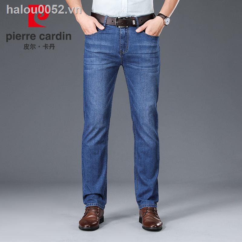PIERRE CARDIN Quần Jeans Dài Lưng Cao Phong Cách Công Sở Thời Trang Cho Nam