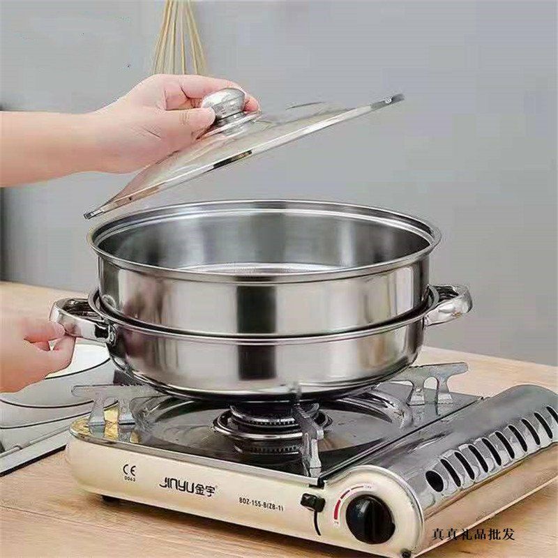 Nồi hấp inox 2 tầng cao cấp