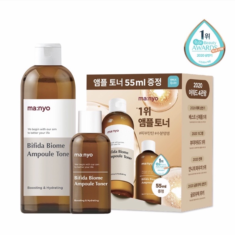 (Bill) Nước hoa hồng cân bằng da Manyo Bifida Biome Ampoule Toner