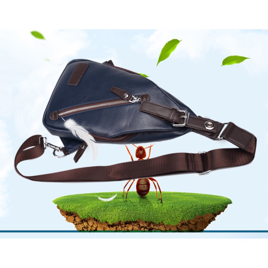 Túi đeo chéo đeo trước ngực nam đa năng cao cấp phong cách mới