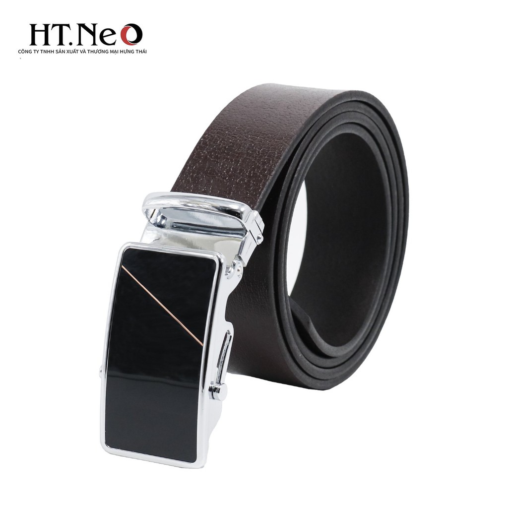 Dây lưng nam HT.NEO da trâu nguyên miếng, mặt khóa cực sang trọng, chống xước, chống hoen gỉ DL-01