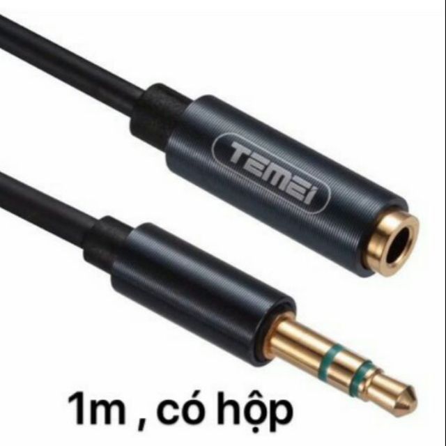 Cáp AV nối dài loa 3,5mm cao cấp Temei dài 1m