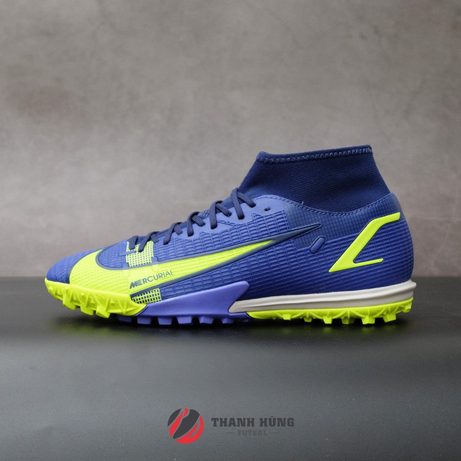 GIÀY ĐÁ BÓNG CHÍNH HÃNG NIKE MERCURIAL SUPERFLY 8 ACADEMY TF - CV0953-474 - XANH DƯƠNG ĐẬM